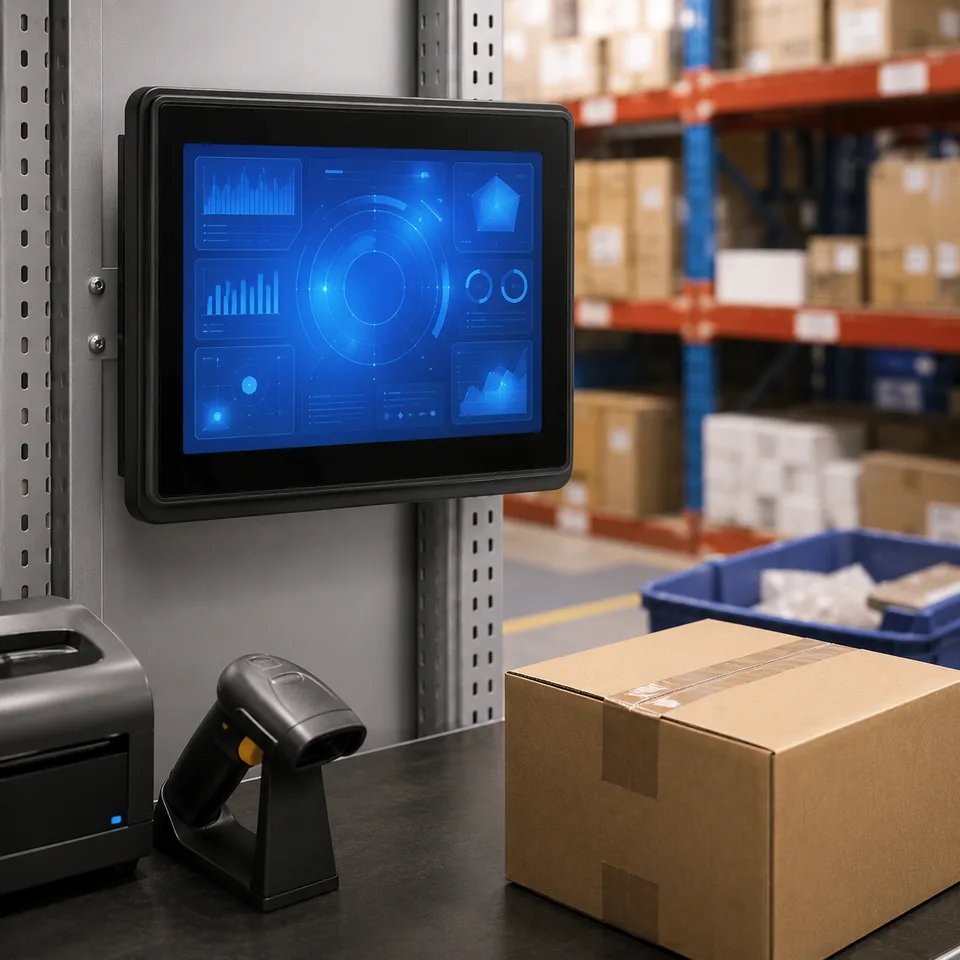 Industrial tablet and display hardware in an operations setting